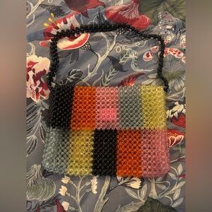 Target Multicolor Beaded Shoulder Bag